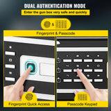 Competa Fingerprint Security Safe, 1.7 cu.ft, Digital and Key Lock