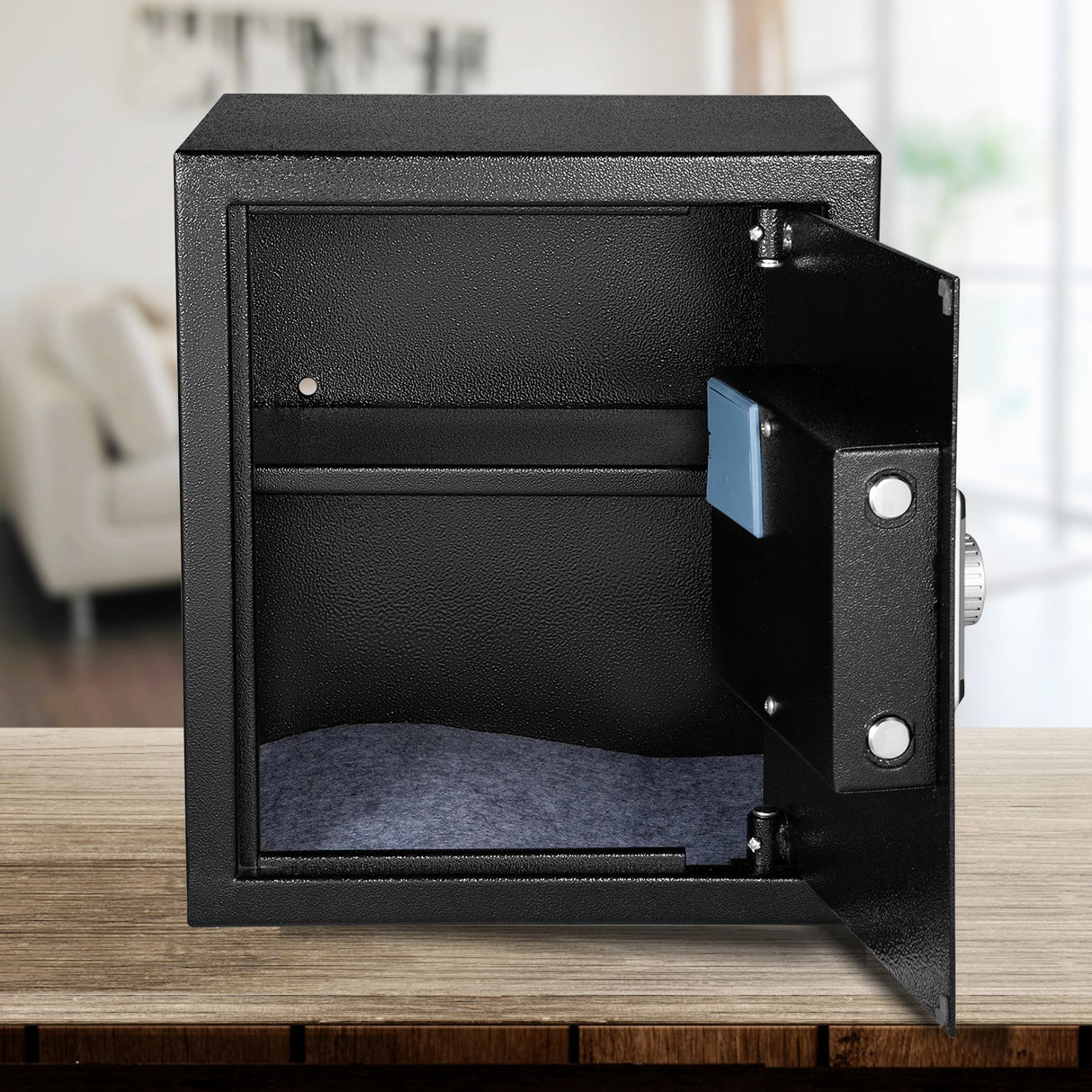 Competa Fingerprint Security Safe, 1.7 cu.ft, Digital and Key Lock