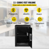 Competa Fingerprint Security Safe, 2.1 cu.ft, Digital and Key Lock