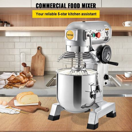 Stand mixer control panel with three speed selector and 30 minute timer knob