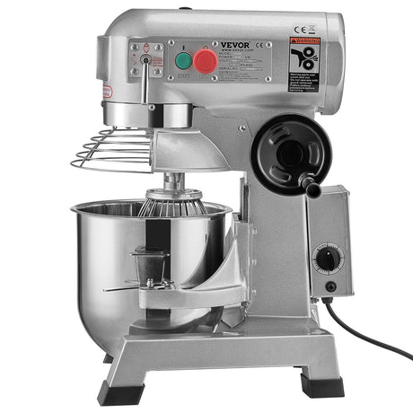 Commercial stand mixer in a bakery or restaurant kitchen