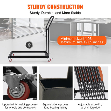 Folding Chair Dolly Trolley side view