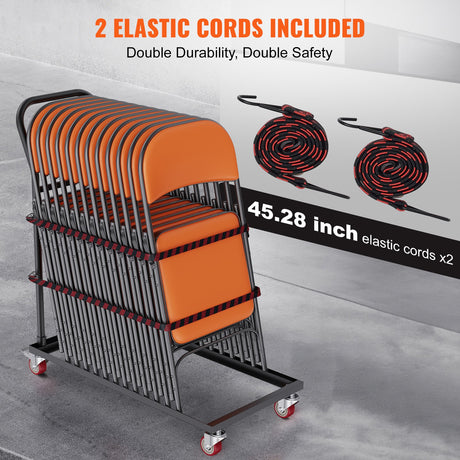 Folding Chair Dolly Trolley adjustable width