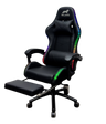 Ergonomic Gaming Chair with LED Lights and Footrest — Pink White, Blue or Black — Allure Home Collections