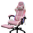 Ergonomic Gaming Chair with LED Lights and Footrest — Pink White, Blue or Black — Allure Home Collections