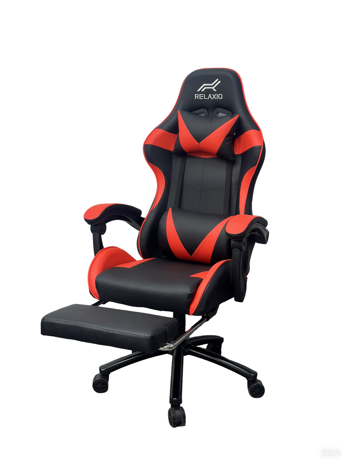 Ergonomic Gaming Chair with Headrest and Footrest — Black, White or Red — Allure Home Collections