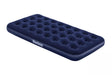 Twin flocked air mattress with heavy duty vinyl base for camping