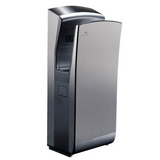 Jet hand dryer in 304 satin stainless steel, front view