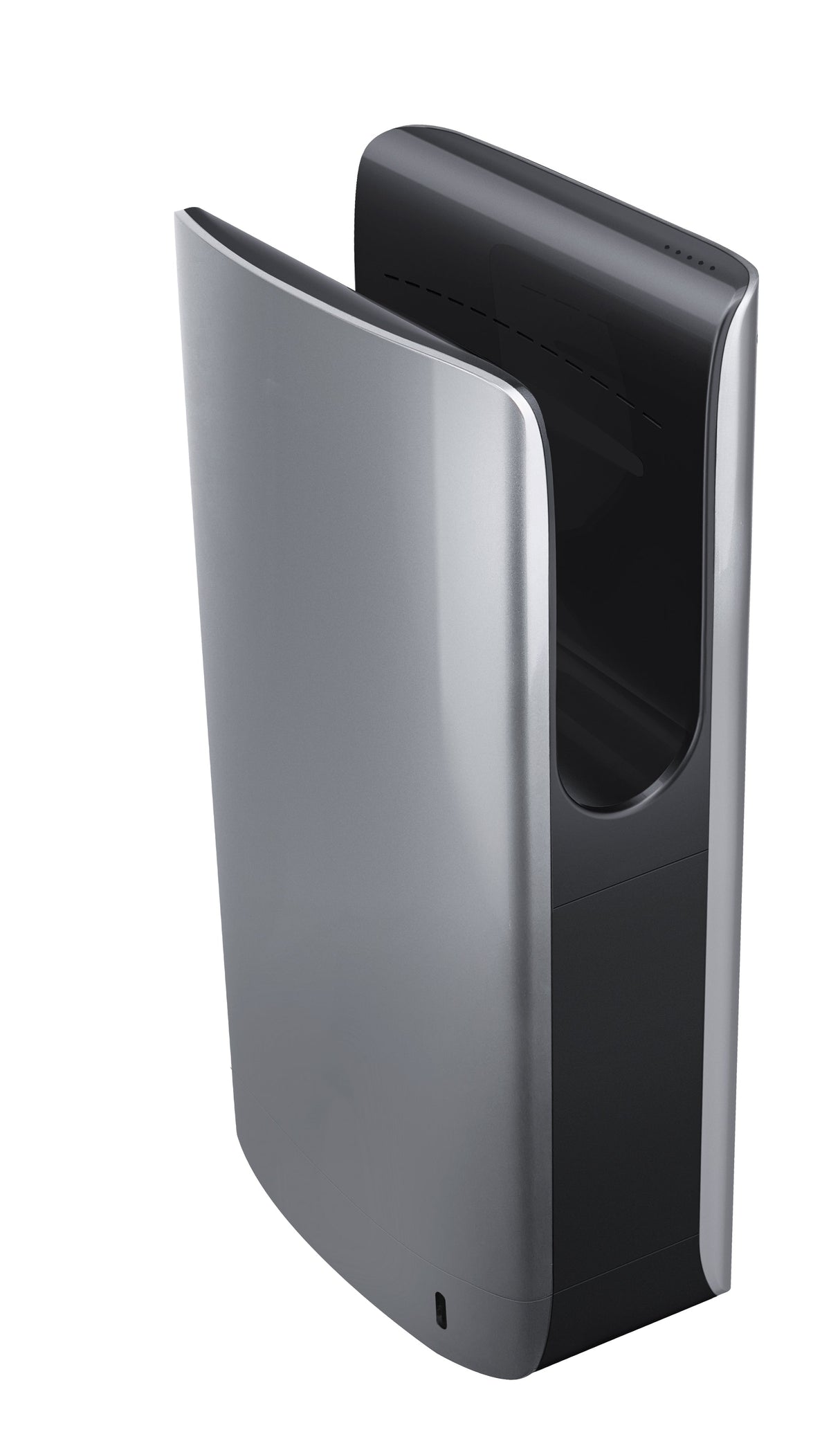Side profile of compact 1850W hand dryer showing slim 175 mm depth