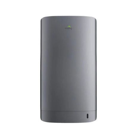 Dimension diagram of hand dryer, 556 mm high by 296 mm wide