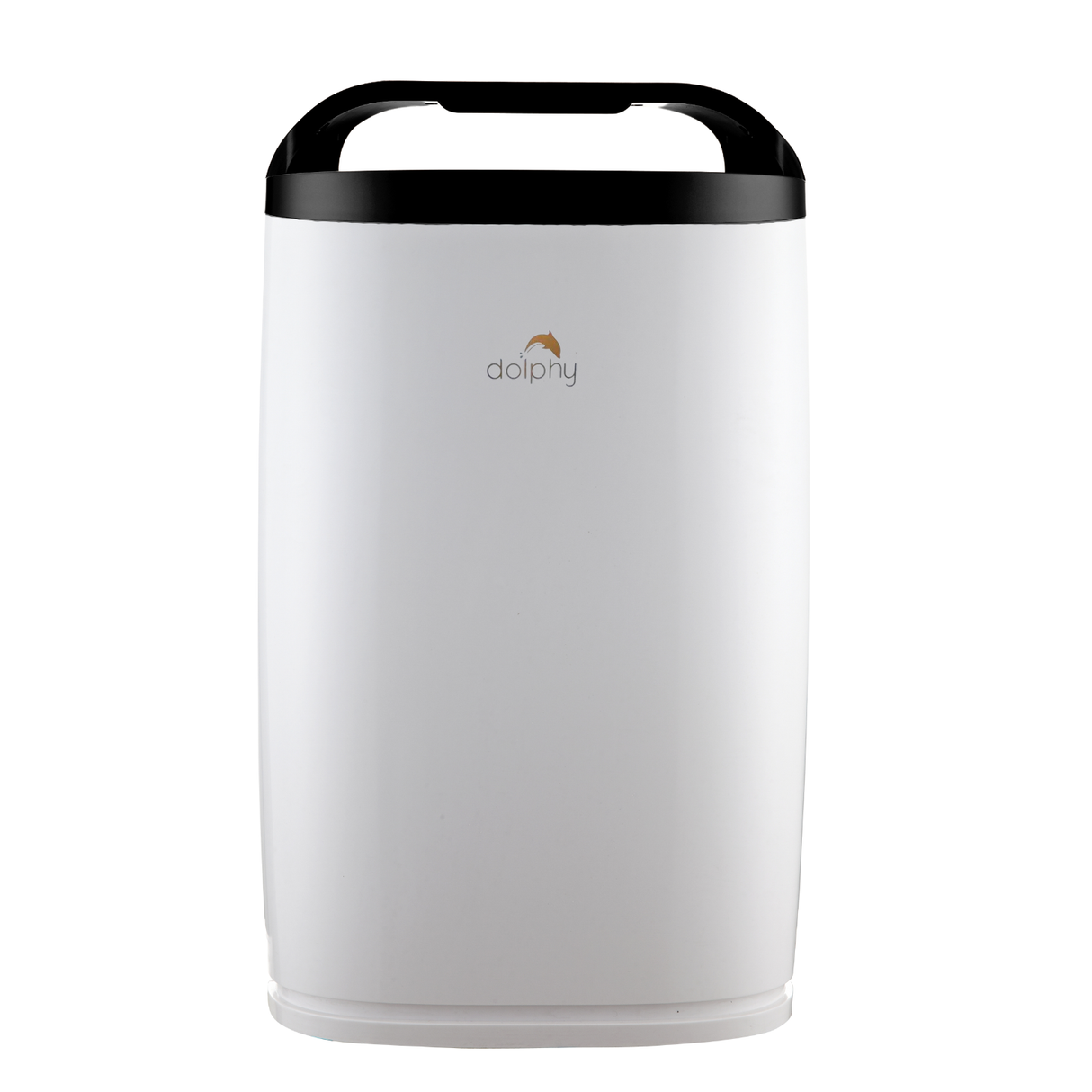 White 65W air purifier with HEPA filtration and touch screen panel