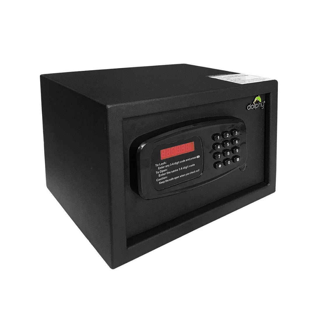 Conil compact hotel room safe with a digital keypad