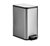 SS Indoor Trash Can With Foot Pedal - Pedal Bin for Kitchen, Bathroom, and Office Use