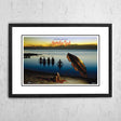 Framed A2 print of the 1980 Australian Crawl Boys Light Up in store promotional poster artwork