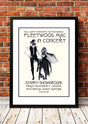 Framed A2 reproduction print of the 1977 Sydney Showground concert poster for Fleetwood Mac and Santana