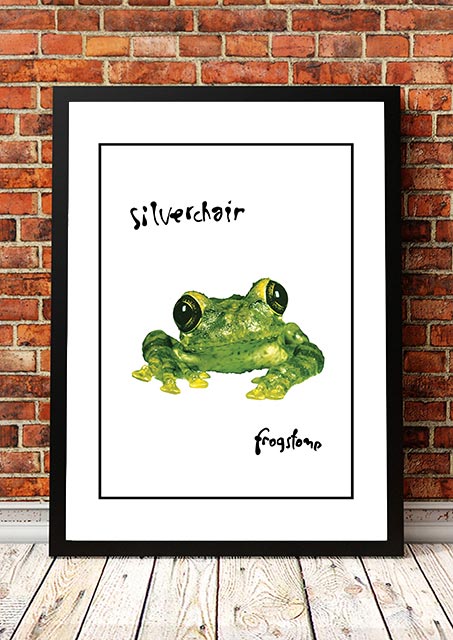 Framed A3 reproduction print of the 1995 Silverchair Frogstomp in store promotional poster artwork