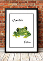 Framed A3 reproduction print of the 1995 Silverchair Frogstomp in store promotional poster artwork