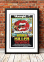Attack of the Killer Tomatoes cult movie poster print framed in A3, camp B movie horror wall art