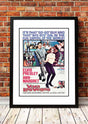 Framed A2 reproduction print of the Viva Las Vegas movie poster artwork featuring Elvis Presley