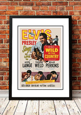 Framed A2 reproduction print of the Wild In The Country movie poster artwork featuring Elvis Presley