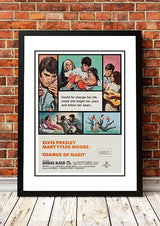 Elvis Change of Habit movie poster artwork reproduction print in an A3 frame