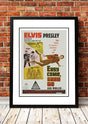 Framed A3 reproduction print of the Elvis Easy Come, Easy Go movie poster artwork, ready to hang wall art