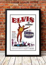 Framed A2 reproduction print of the Elvis Frankie and Johnny movie poster artwork, ready to hang wall art