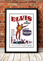 Framed A2 reproduction print of the Elvis Frankie and Johnny movie poster artwork, ready to hang wall art