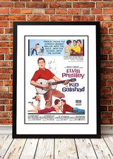 Framed A3 print of the Elvis Presley Kid Galahad boxing movie poster artwork