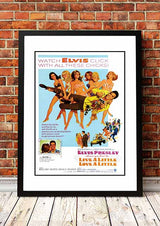 Framed A3 print of Elvis Presley Live a Little, Love a Little movie poster artwork