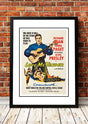 Framed A3 print of Elvis Presley Love Me Tender movie poster artwork