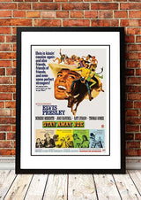 Framed A3 print of Elvis Presley Stay Away, Joe movie poster artwork