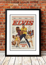 Framed A3 print of Elvis Presley Tickle Me movie poster artwork