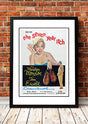 Framed A2 reproduction print of the vintage The Seven Year Itch film poster with Marilyn Monroe