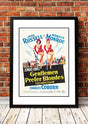 Framed A3 reproduction print of the Gentlemen Prefer Blondes movie poster with Marilyn Monroe