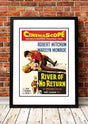 Framed A2 reproduction print of the vintage River Of No Return film poster with Marilyn Monroe