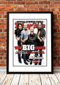 Framed A3 reproduction print of a Rolling Stone magazine cover featuring the band Metallica