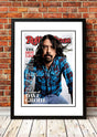 Dave Grohl Rolling Stone magazine cover reproduction print, framed A2 wall art, ready to hang