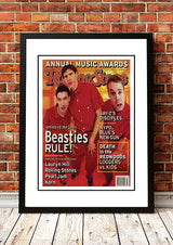 Framed A3 print of the 1990 Rolling Stone magazine cover artwork featuring the Beastie Boys