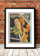 Framed A3 reproduction print of the 1977 Rolling Stone magazine cover featuring the Sex Pistols