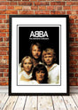ABBA The Definitive Collection framed A3 poster print in retro pop style, ready to hang wall art