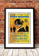 Framed A3 print of the Baby Animals 25 Years 2016 Sydney and Melbourne tour poster artwork