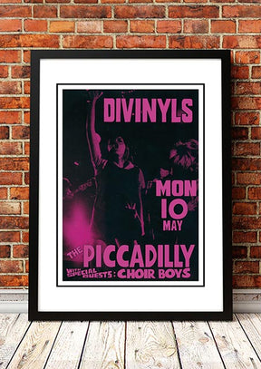 Divinyls 1983 Piccadilly Sydney concert poster reproduction print, framed A2 wall art, ready to hang