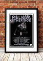 Framed A3 restored reproduction print of Melissa Etheridge's 2012 Road Less Travelled Australian tour artwork
