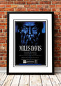 Framed A3 reproduction print of the Miles Davis 1988 Australian tour poster artwork