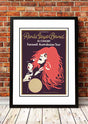 Framed A2 wall print of the Renee Geyer Farewell Australasia 1976 tour poster artwork