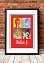 Framed A2 reproduction print of The Beatles 1 in store promotional poster from the 2000 album release