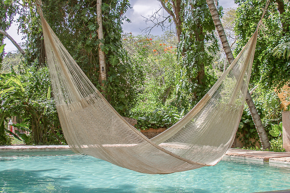 Lanin Nylon Hammock, Queen Size, Cream