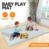 Sumner Baby Playmat, Memory Foam Coral Velvet, Grey