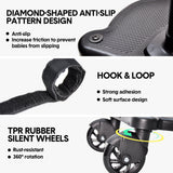 Universal Pram Board with Removable Seat Black